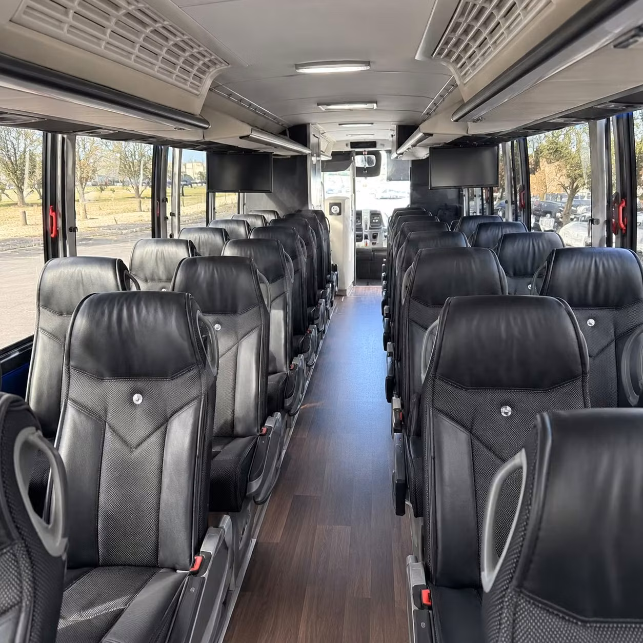 boise charter bus interior
