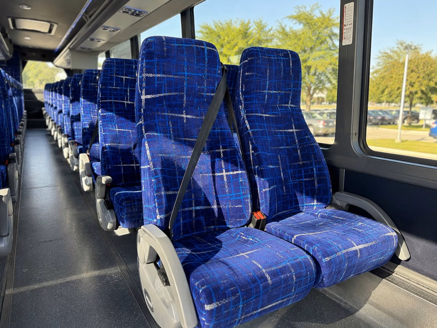 boise charter bus rental interior
